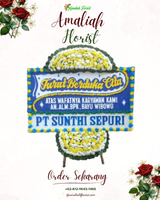 Papan Bunga Duka di Bangko Pusako